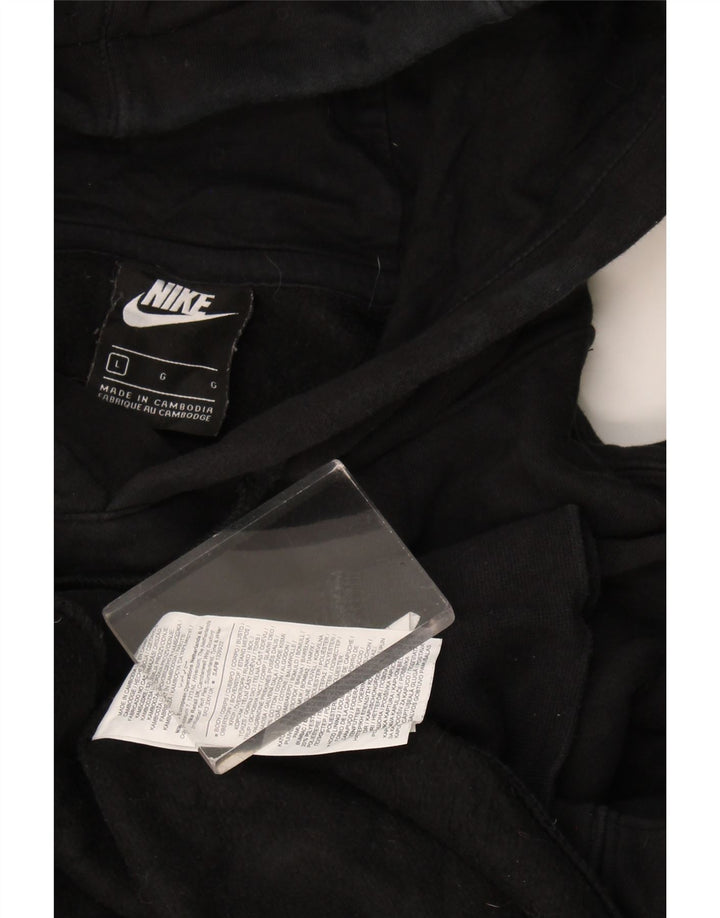 Nike - Sudadera con capucha para hombre, talla grande, algodón negro