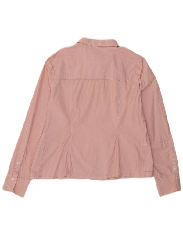 Camisa Guess Mujer UK 18 XL Rosa Pinstripe