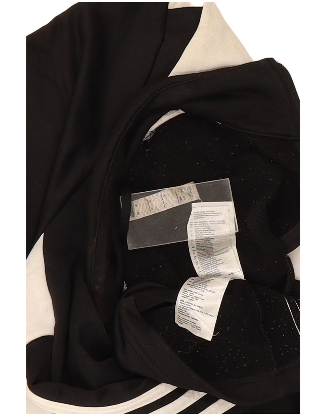 Adidas Hombre Chándal Top Chaqueta Grande Negro Colorblock Poliéster