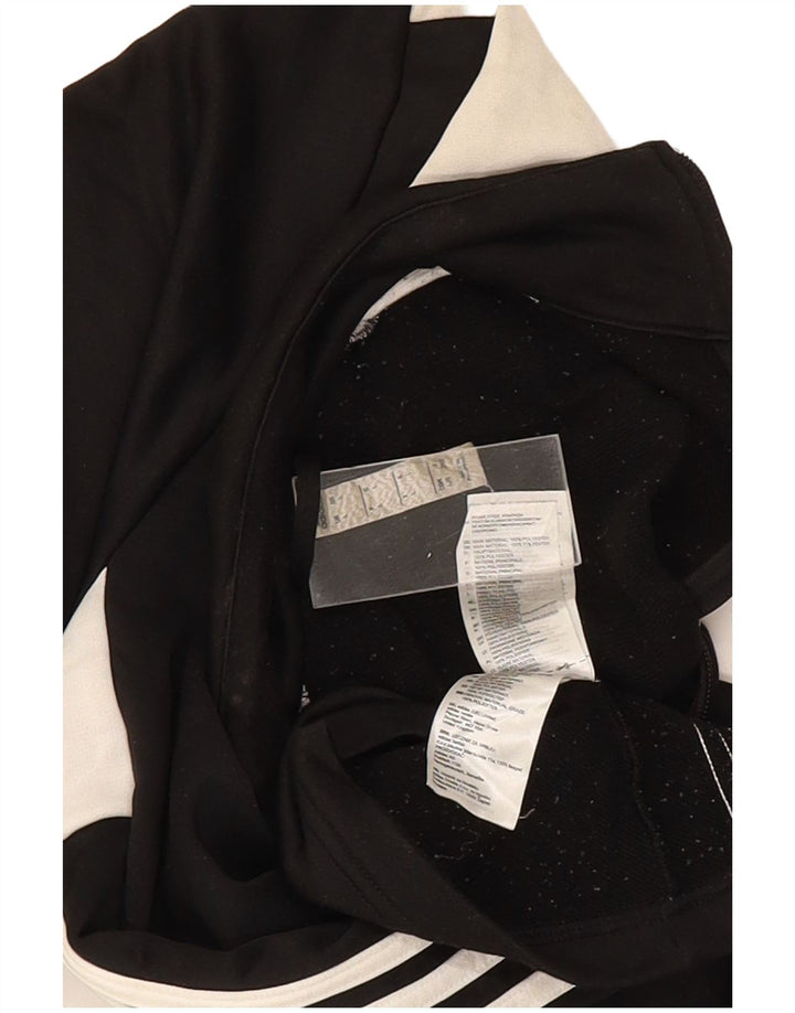 Adidas Hombre Chándal Top Chaqueta Grande Negro Colorblock Poliéster