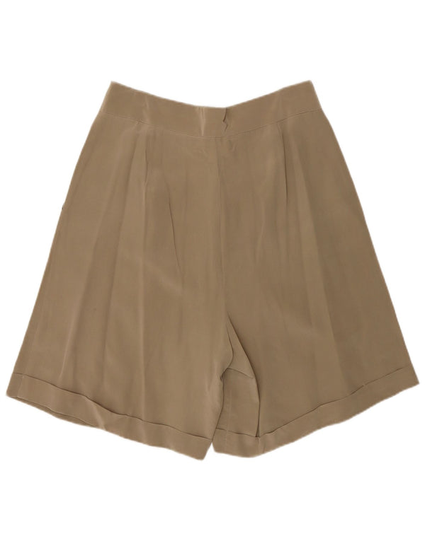 Andrea Mare Womens High Waist Pegged Casual Shorts IT 46 Large W30 Brown