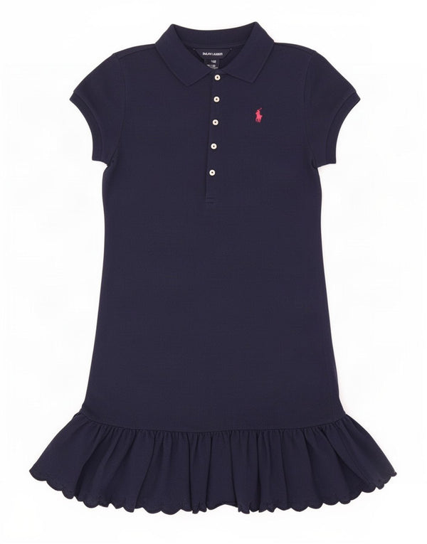 Ralph Lauren Vestido Polo para Niñas 12-13 Años Grande Azul Marino Algodón