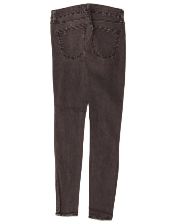 Zara Vaqueros pitillo para mujer EU 34 2XS W24 L28 Algodón gris