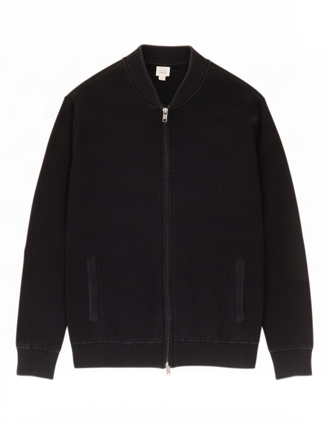 Gap Hombre Cárdigan Suéter Medio Algodón Negro