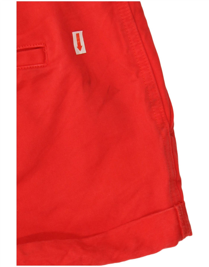 Jack Wills Pantalones cortos chinos para mujer UK 12 Medium W32 Rojo