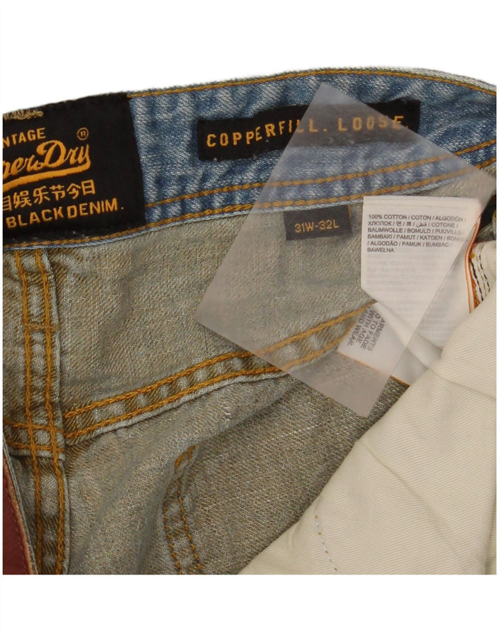 Superdry Vaqueros Sueltos Copperfill Para Hombre W31 L32 Algodón Azul