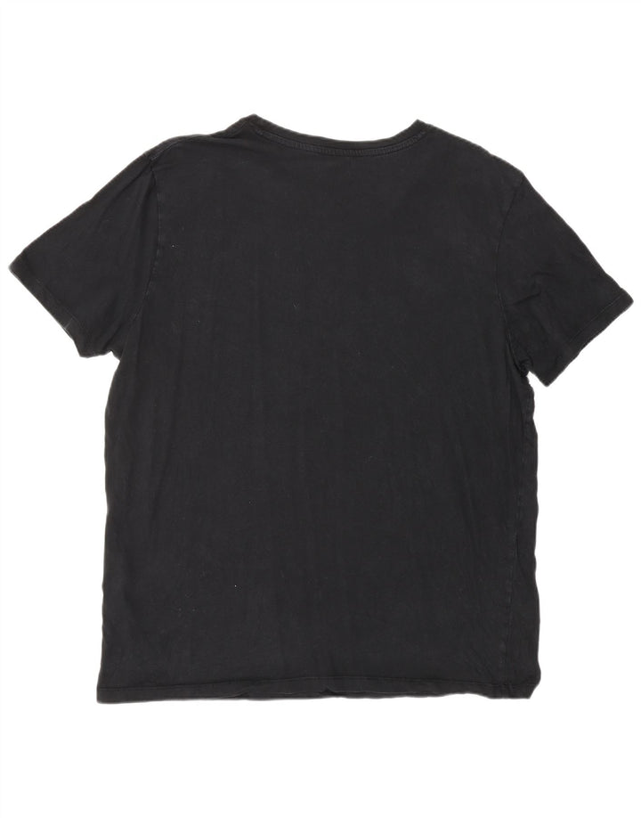 Jack & Jones Camiseta gráfica para hombre Top 2XL Algodón negro