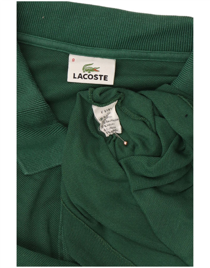 LACOSTE Polo para hombre Talla 8 3XL Algodón verde