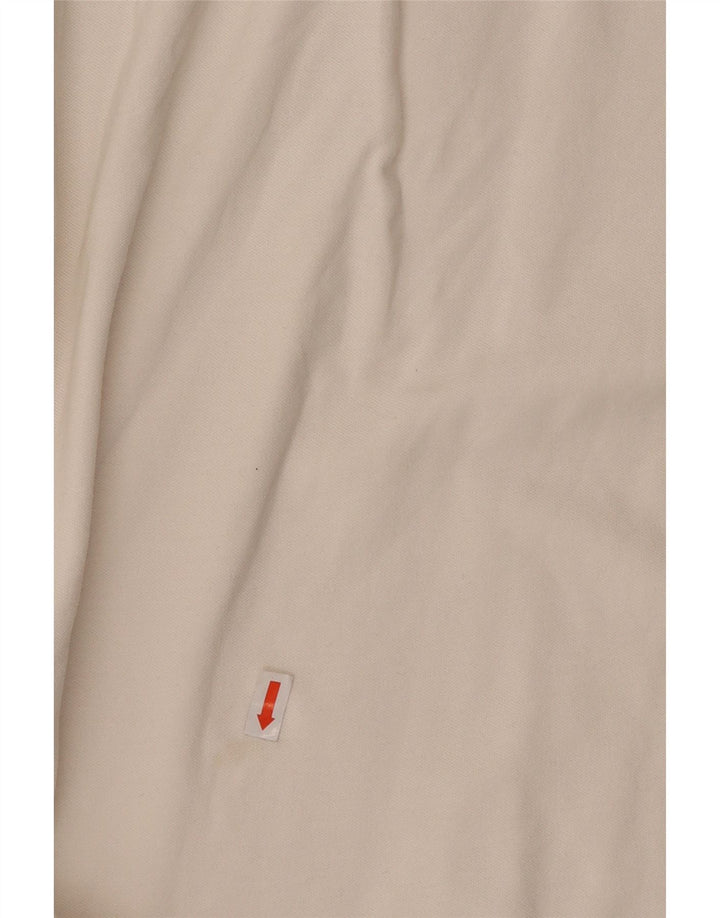 TRUSSARDI Polo de rugby de manga larga para mujer UK 18 XL Algodón blanco