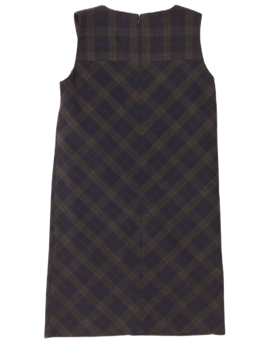 Next Vestido recto regular sin mangas para mujer UK 10 Small Green Plaid