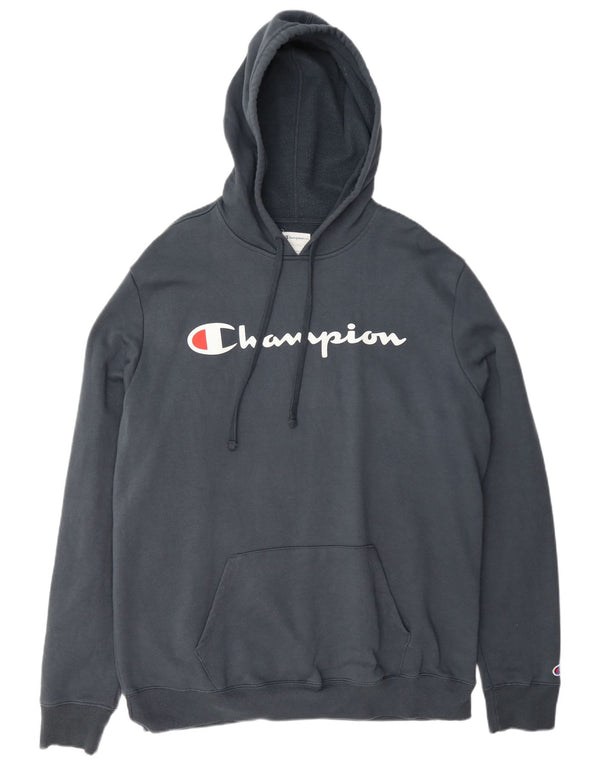 Champion Jersey con capucha de ajuste regular para hombre XL Azul marino Algodón