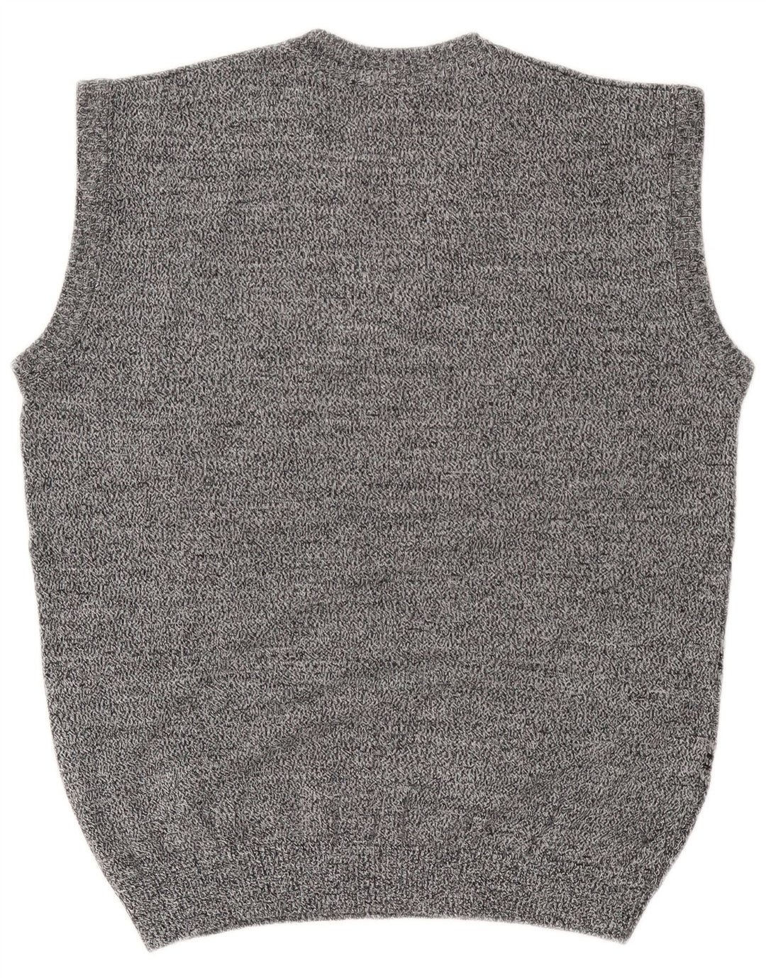 Vintage hombres chaleco tanque top medio gris rayas