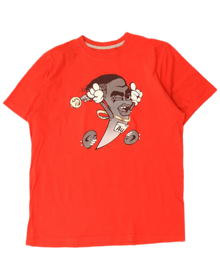 Nike Camiseta con gráfico de ajuste regular para hombre XL Rojo