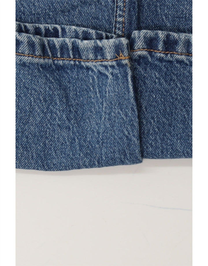 ZARA Vaqueros Cónicos De Cintura Alta Para Mujer EU 38 Small W28 L28 Azul