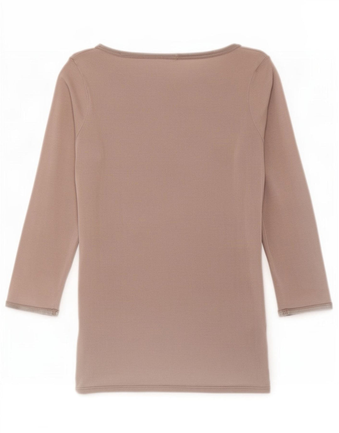 Zara Mujer Top Manga 3/4 UK 42 Gris Medio