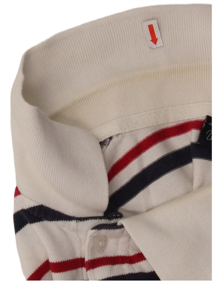 WRANGLER Polo para hombre 2XL Algodón a rayas blancas