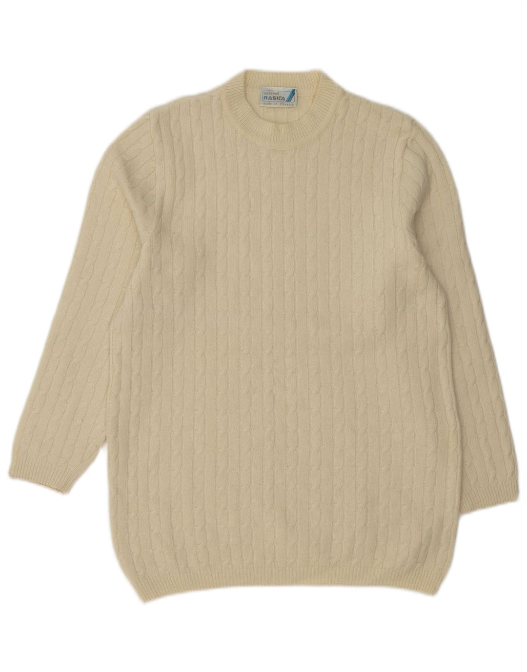 Rasica Jersey de cuello redondo para mujer EU 38 Medium Off White Lambswool