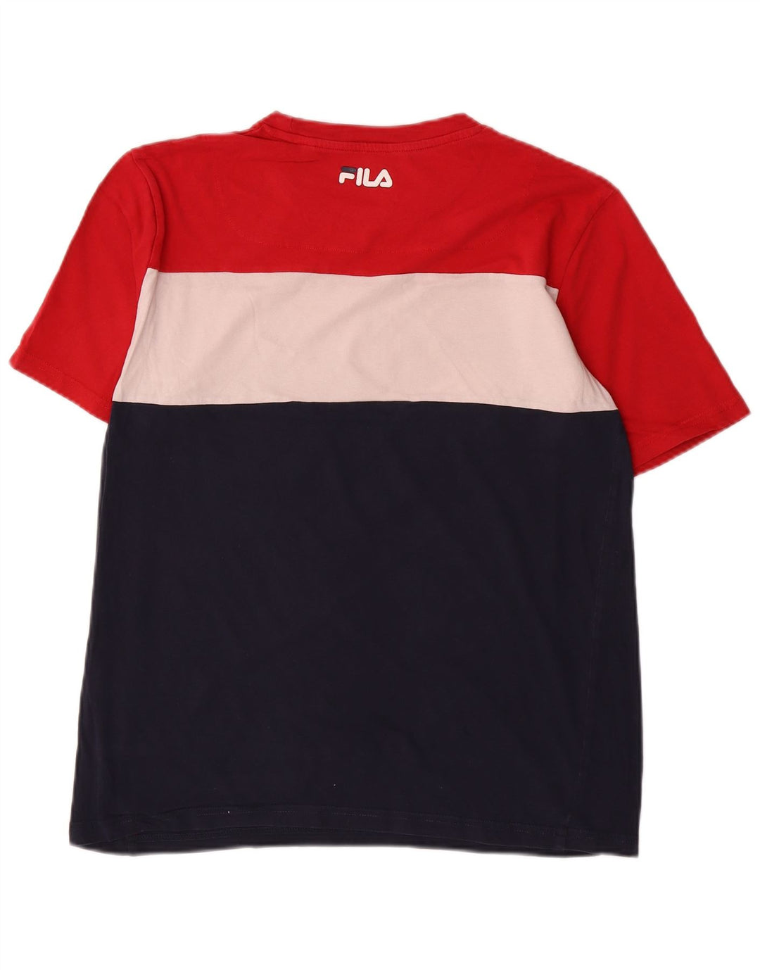 Fila Camiseta gráfica para hombre Top grande multicolor con bloques de color