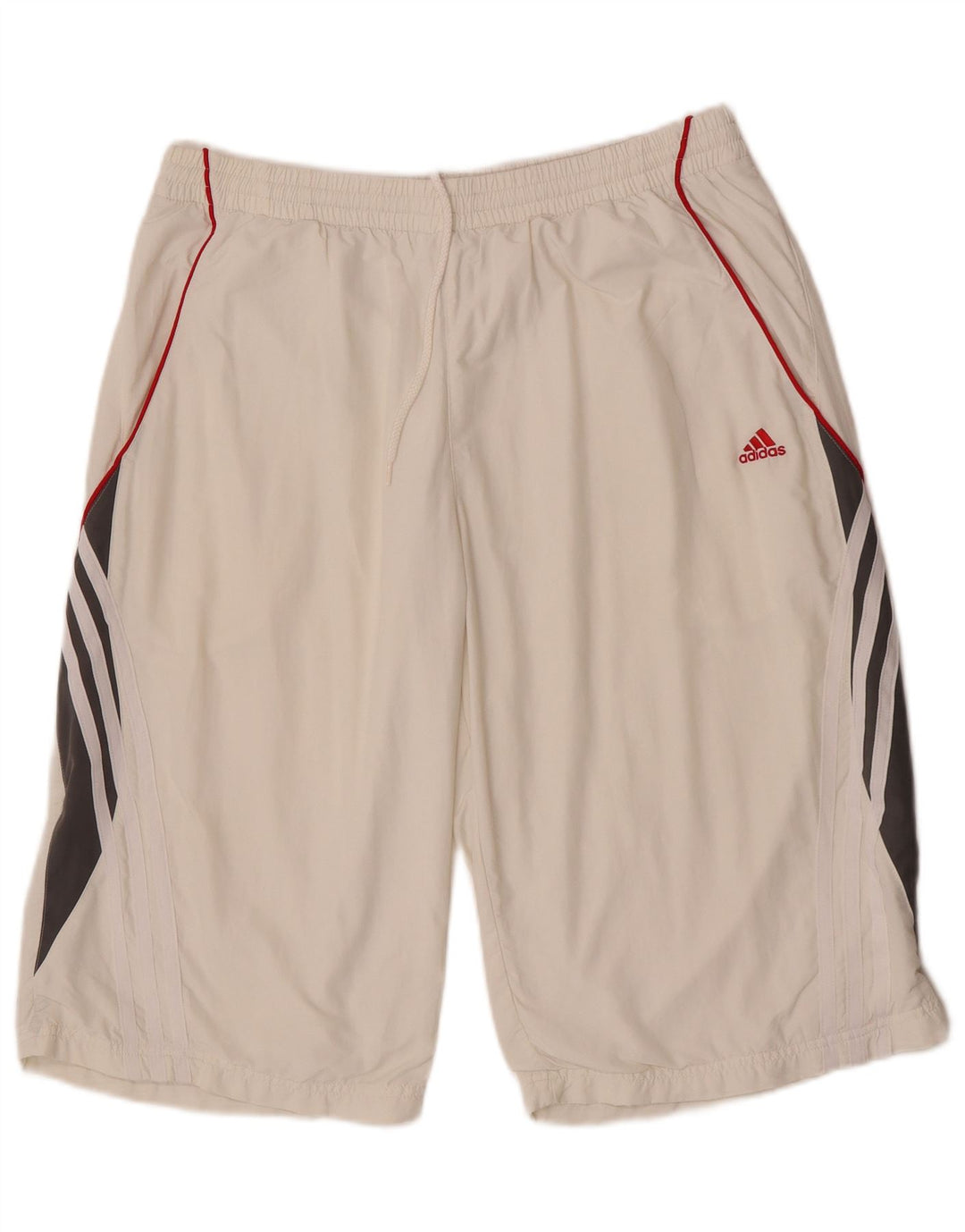 Adidas Mens Climalite Sport Shorts Grande Blanco Colorblock Poliéster