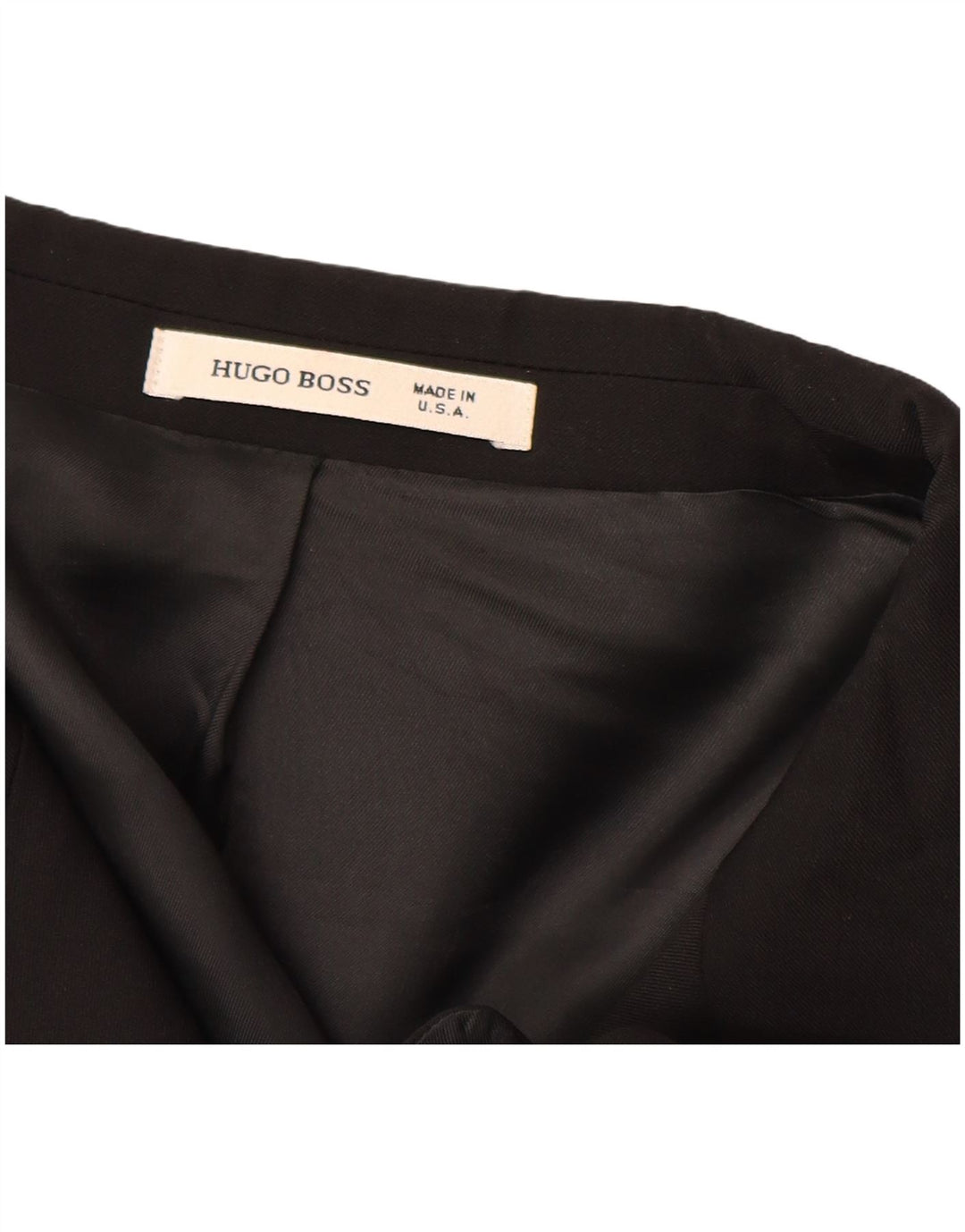 HUGO BOSS Chaqueta tipo blazer de 2 botones para hombre EU 56 3XL Negro Lana virgen