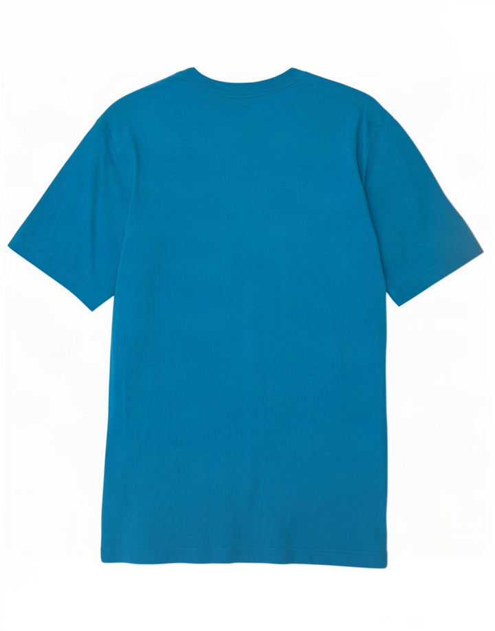 Nike Camiseta con gráfico de corte regular para hombre, talla pequeña, algodón azul