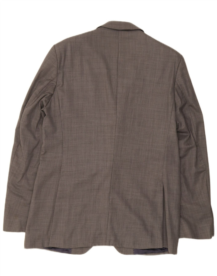 Zara Chaqueta Blazer De 2 Botones Para Hombre EU 52 Grande Lana Gris