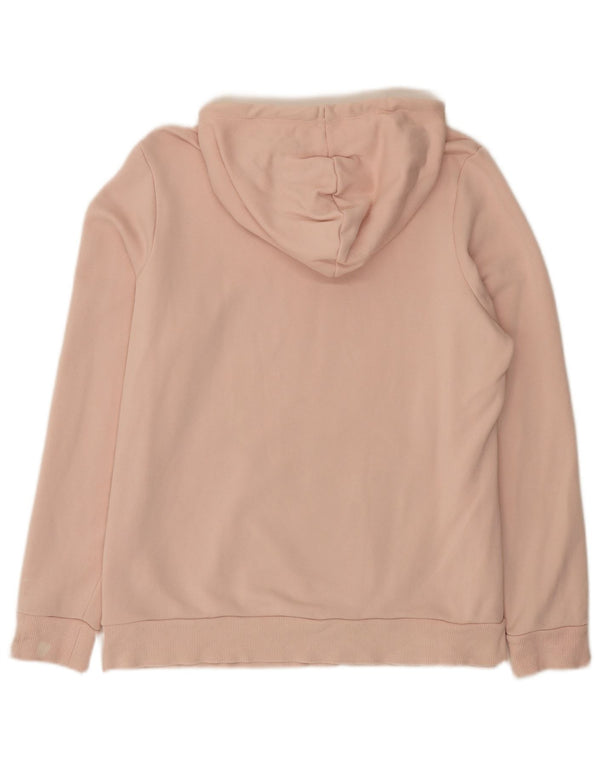 Puma Sudadera con capucha gráfica para mujer UK 18 XL Algodón rosa
