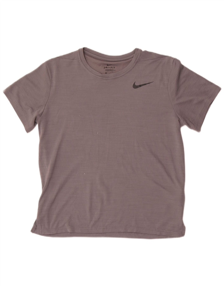 Camiseta Nike Dri Fit Standard Fit para hombre Top Poliéster gris medio