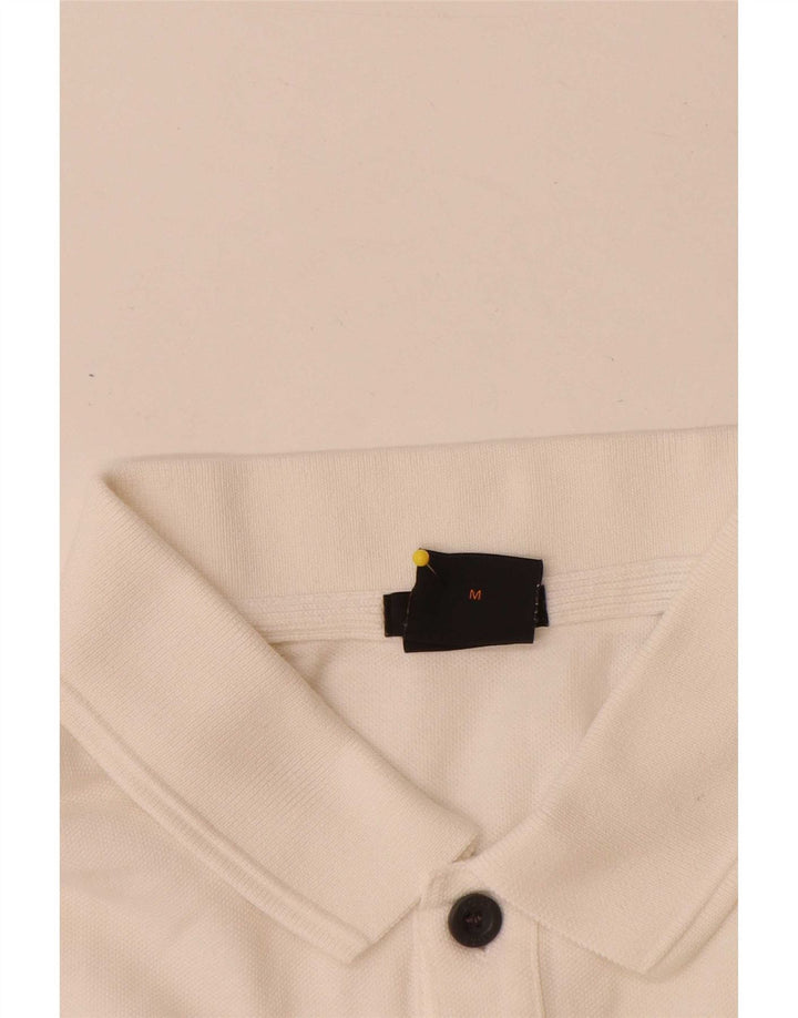 Polo Hugo Boss Hombre Slim Fit Algodón Blanco Medio