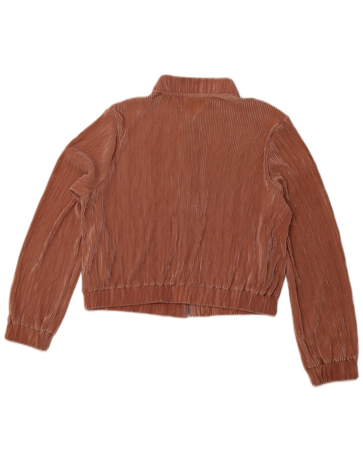 ZARA Chaqueta Bomber Mujer UK 46 Grande Poliéster Rosa