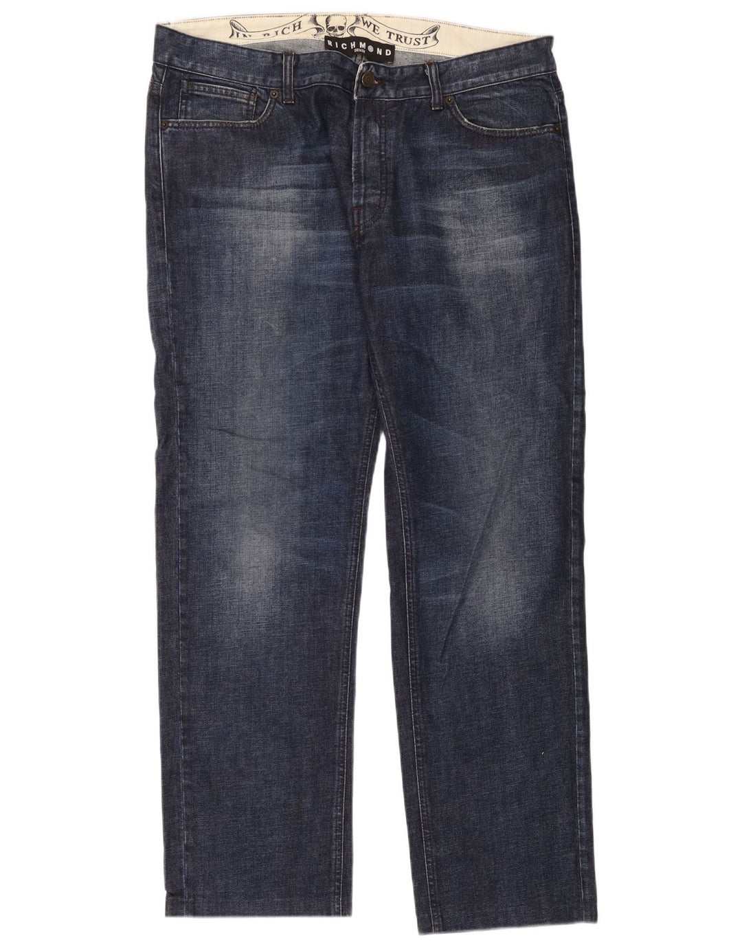 Vaqueros rectos para hombre Richmond W38 L30 Azul marino