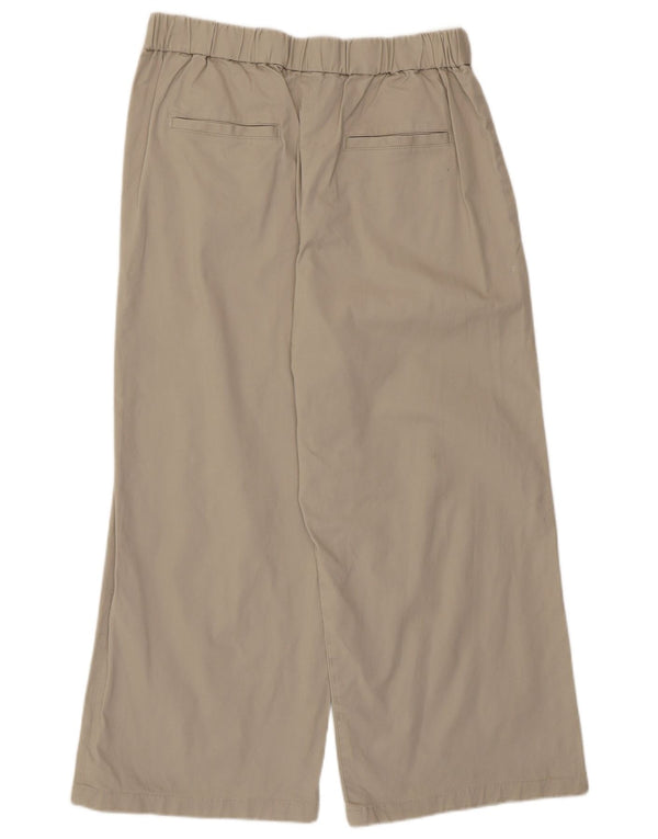 French Connection Pantalones capri con pinzas para mujer UK 10 Small W30 L24 Beige