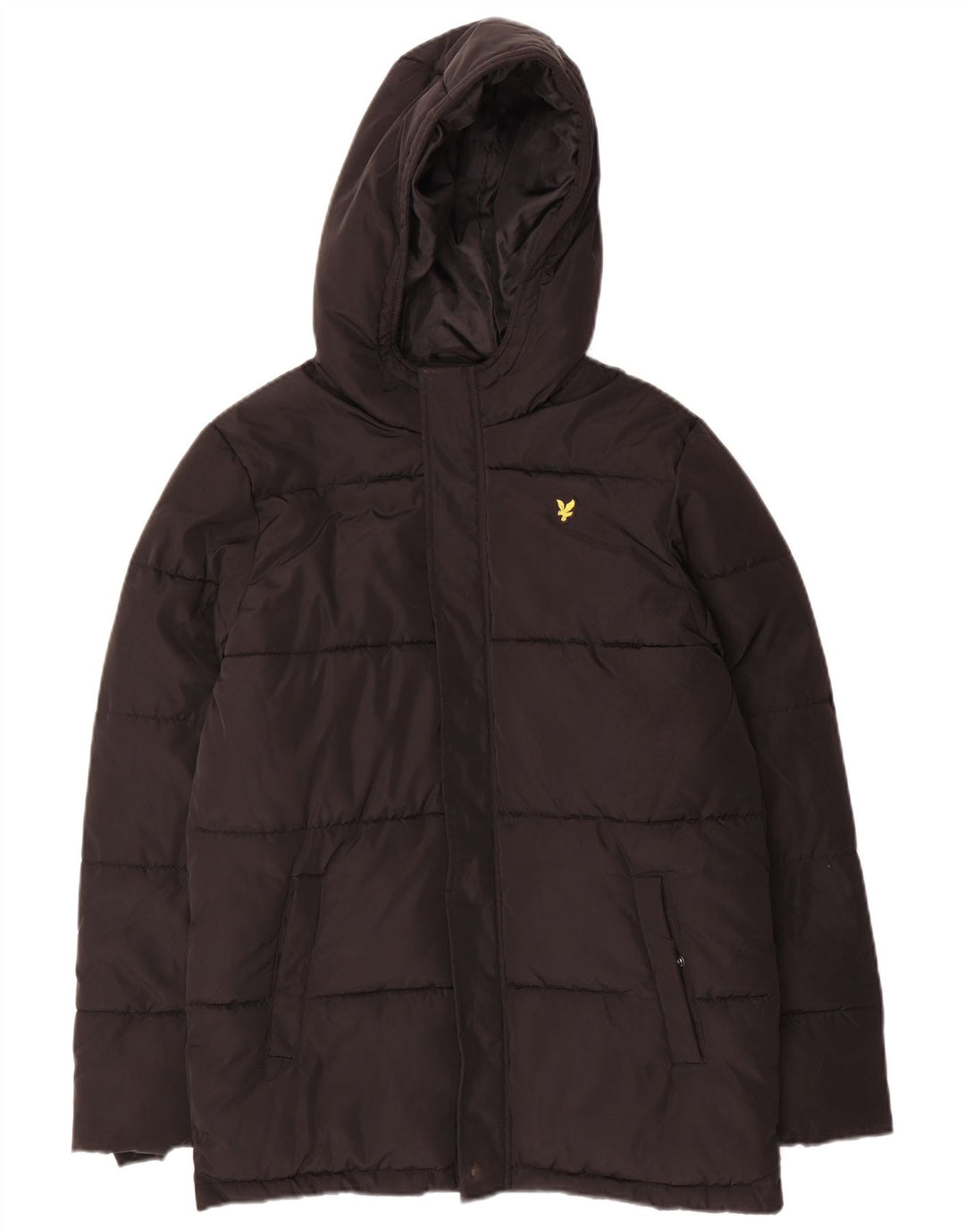 Lyle & Scott Chaqueta acolchada con capucha para niño 12-13 años Negro Poliéster