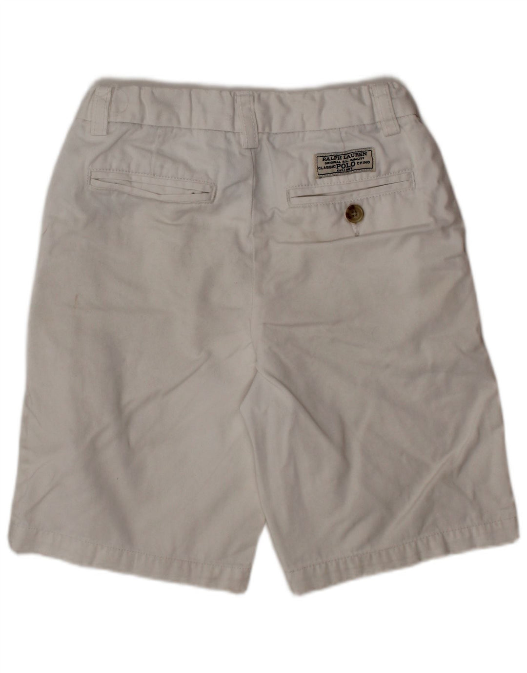 POLO RALPH LAUREN Pantalones cortos chinos para niño 6-7 años W22 Algodón blanco