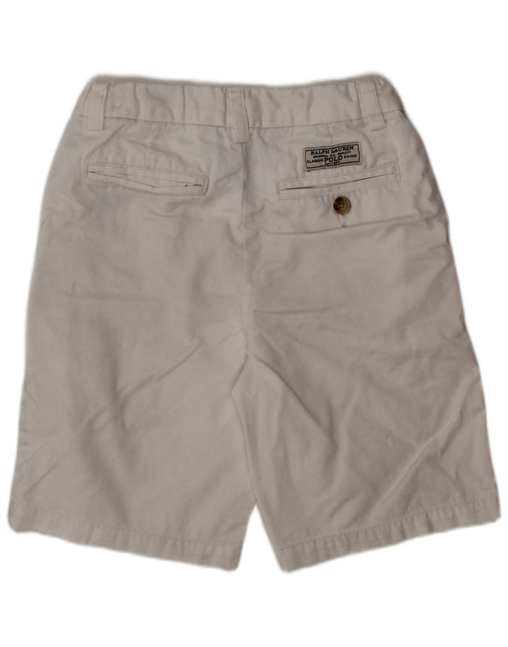 POLO RALPH LAUREN Pantalones cortos chinos para niño 6-7 años W22 Algodón blanco