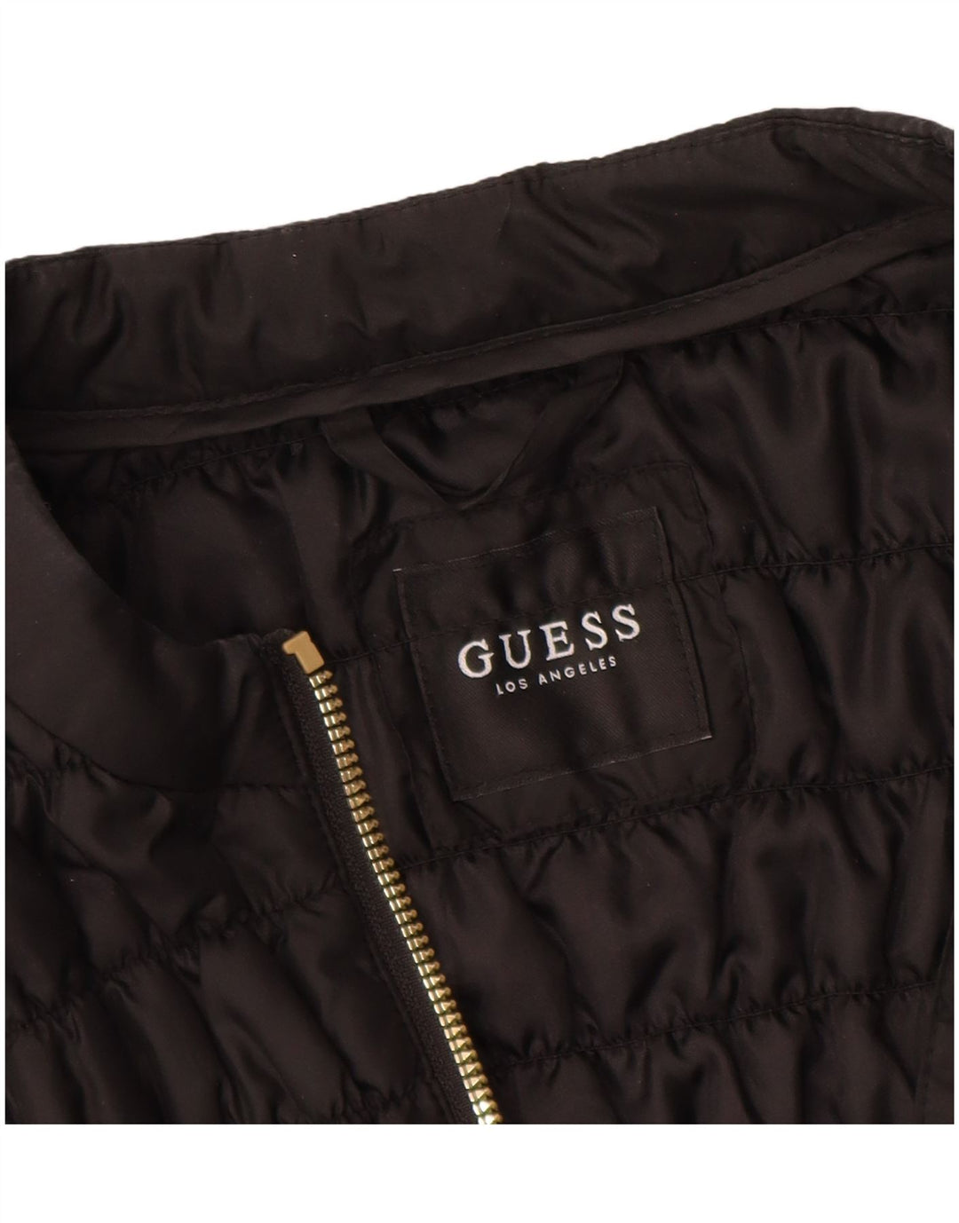 GUESS Chaqueta acolchada para mujer UK 12 Medium Black