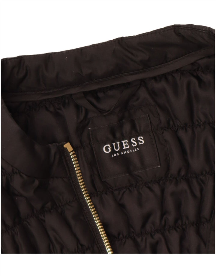 GUESS Chaqueta acolchada para mujer UK 12 Medium Black