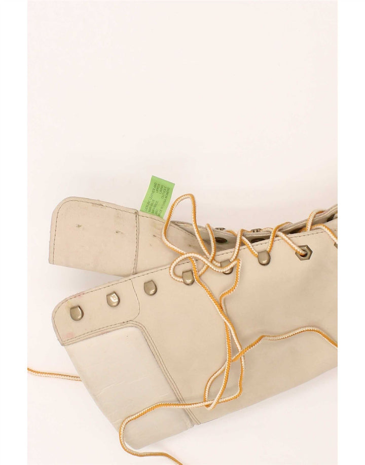 Timberland Botas altas hasta la rodilla de cuero para mujer Talla UK 6 Cuero beige