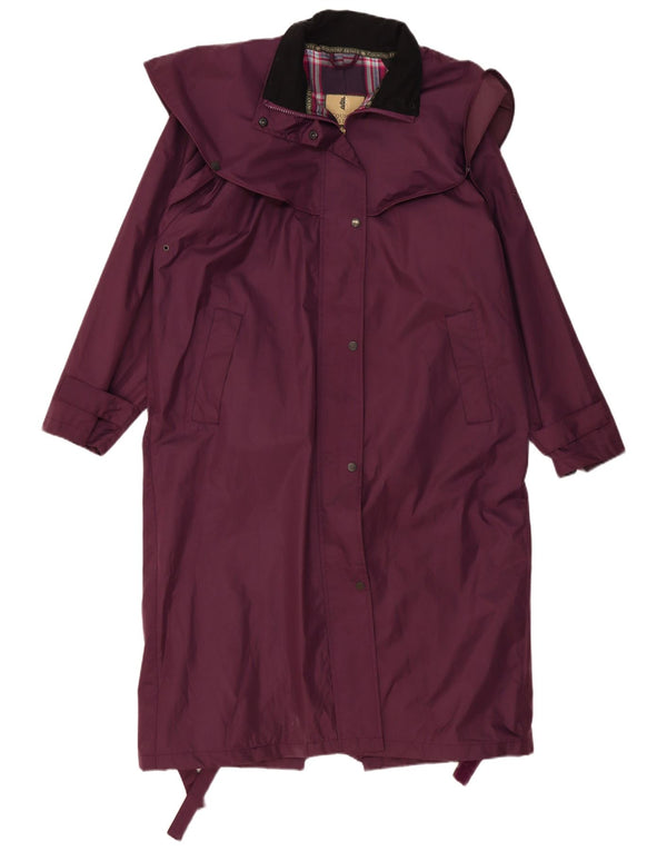 COUNTRY ESTATE Abrigo tipo capelet extragrande para mujer UK 46 Poliéster morado grande