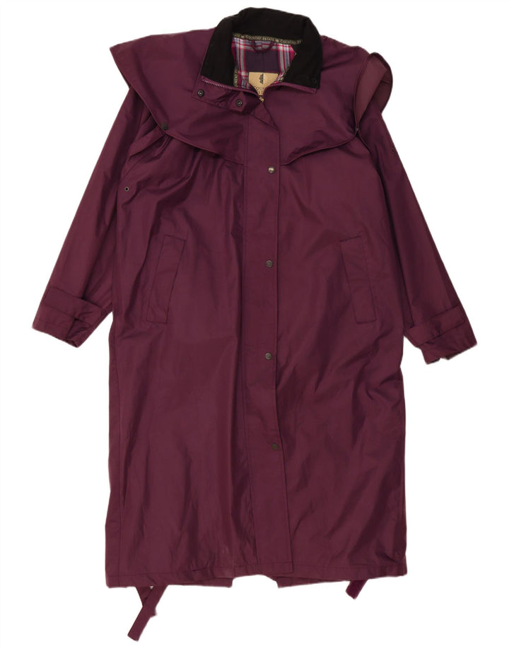 COUNTRY ESTATE Abrigo tipo capelet extragrande para mujer UK 46 Poliéster morado grande