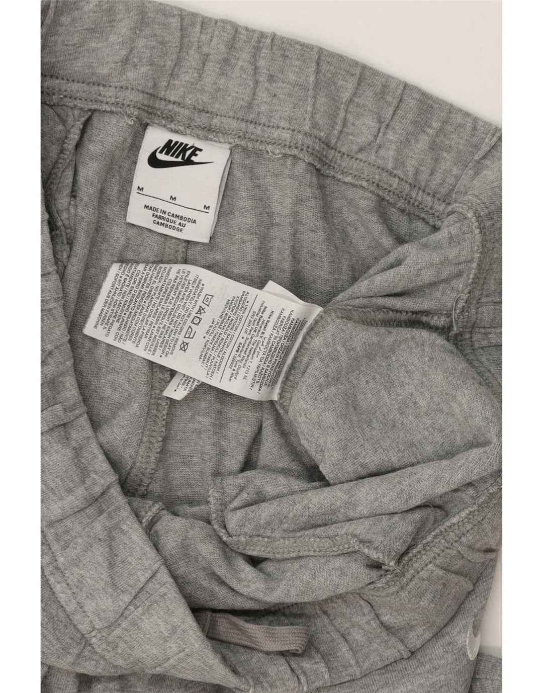 Pantalones cortos deportivos Nike para hombre de algodón moteado en gris medio