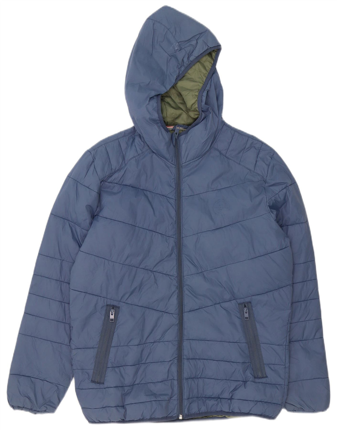 Jack & Jones Chaqueta acolchada con capucha para hombre UK 38 Azul medio
