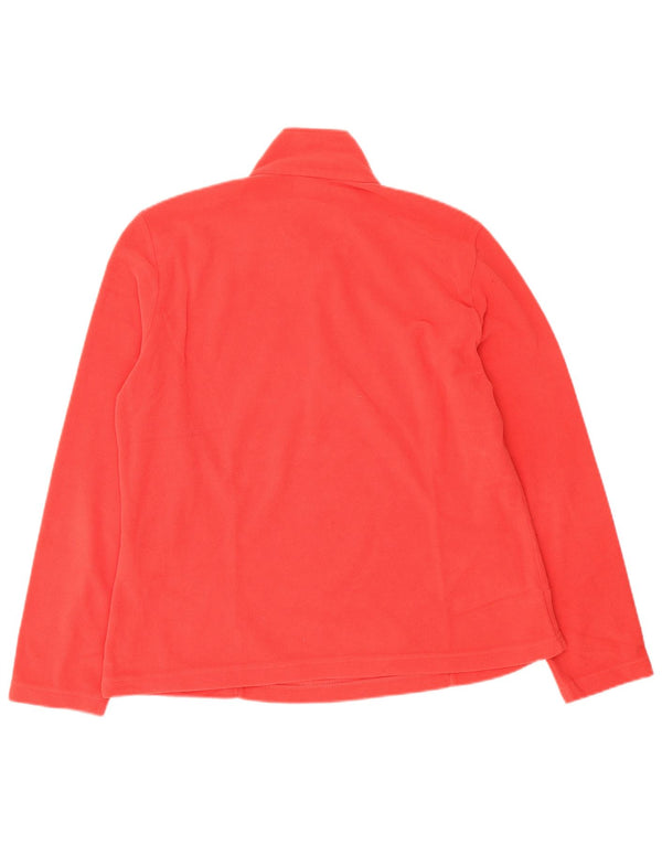Jack Wolfskin Jersey de Forro Polar con Cremallera y Cuello para Mujer UK 18/20 XL Poliéster Rojo