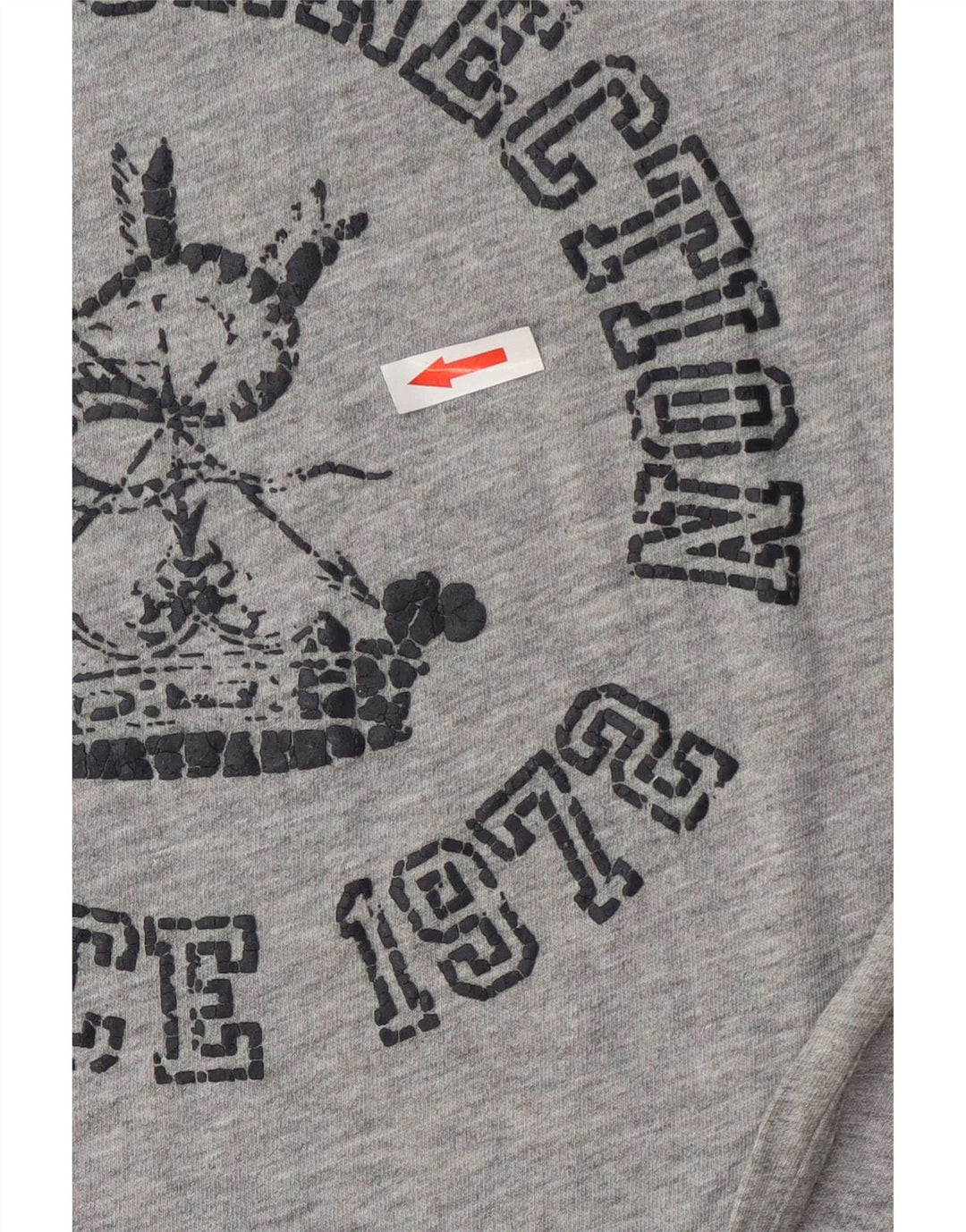 French Connection Camiseta gráfica para hombre Top de algodón moteado gris medio