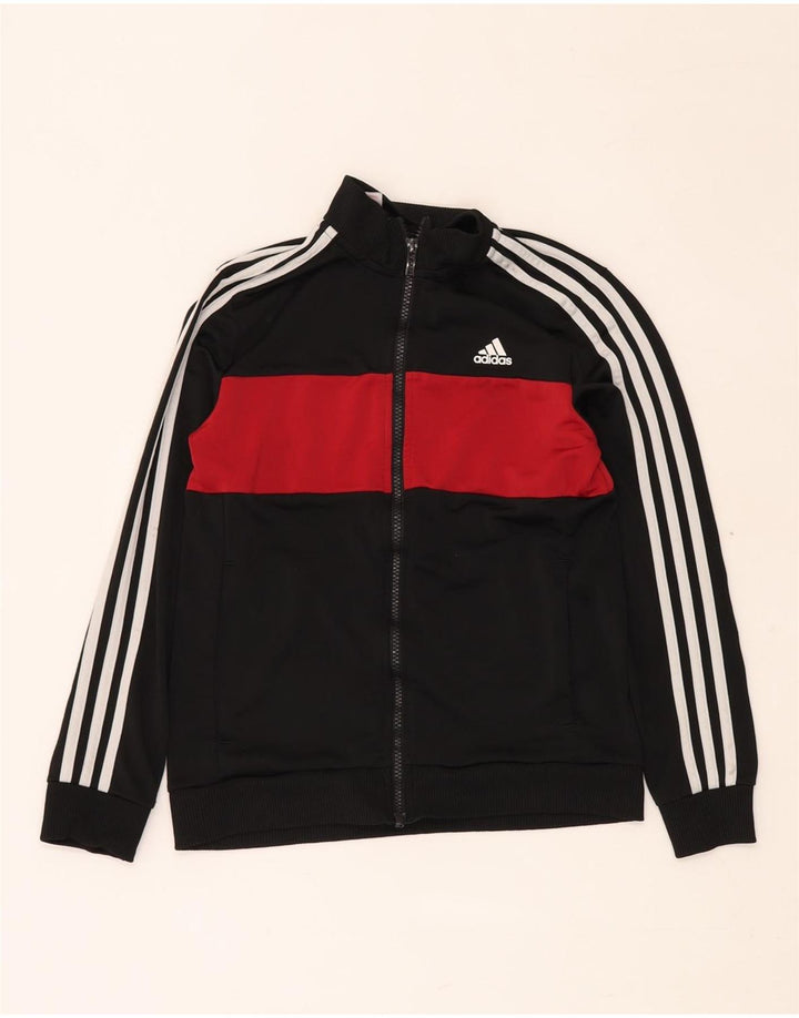 ADIDAS Chaqueta de chándal para niño 11-12 años Negro Poliéster color block