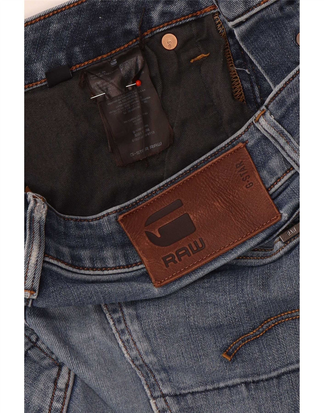 Vaqueros ajustados para mujer G-Star W29 L30 Algodón azul