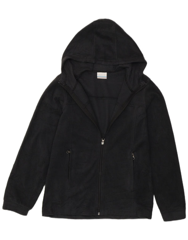 Columbia Chaqueta polar con capucha para niña 14-15 años Grande Poliéster negro
