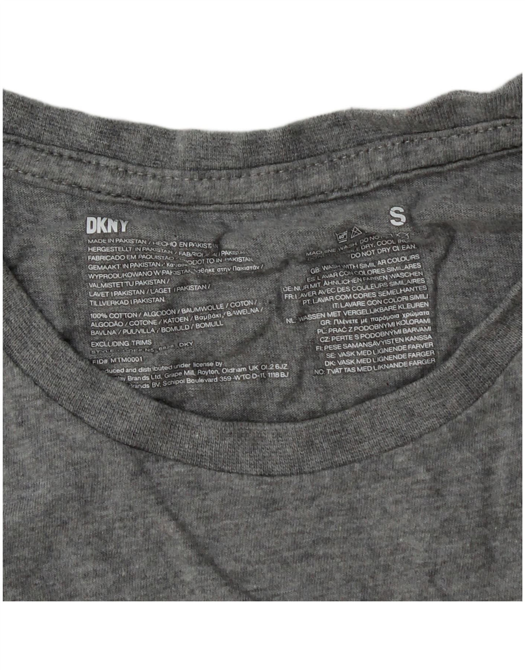 Dkny Camiseta Niño Top 13-14 Años Small Gris Algodón