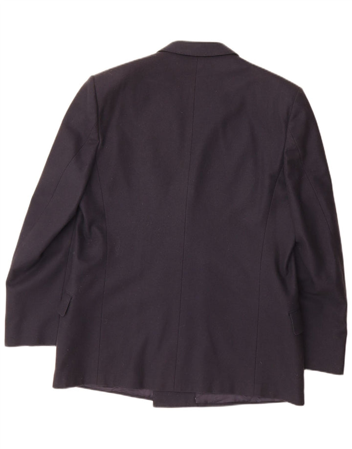 Emanuel Ungaro Chaqueta tipo blazer con doble botonadura para hombre UK 42 XL Azul marino