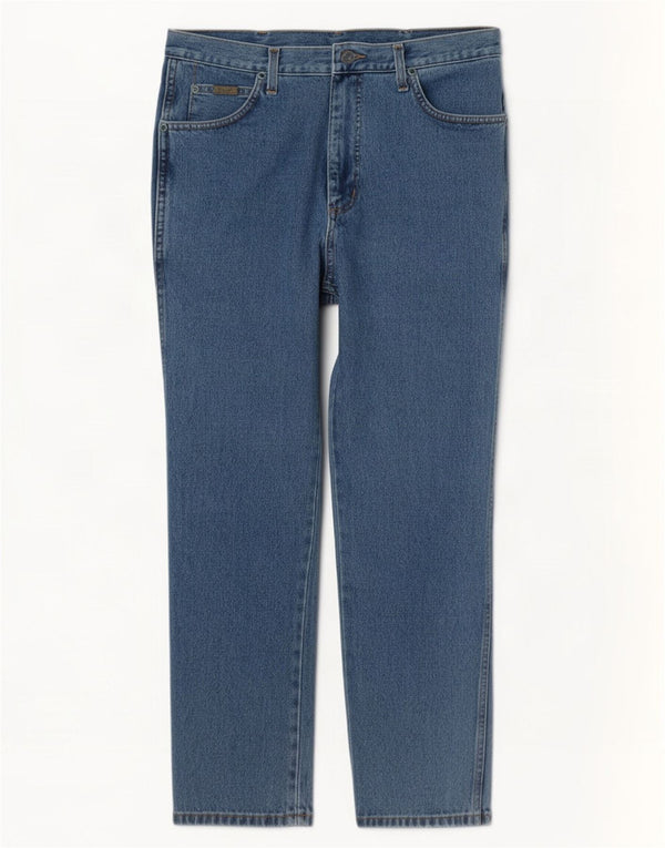 Wrangler Vaqueros rectos Texas para hombre W34 L32 Algodón azul